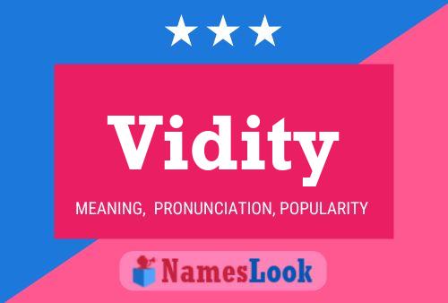 Vidity Name Poster