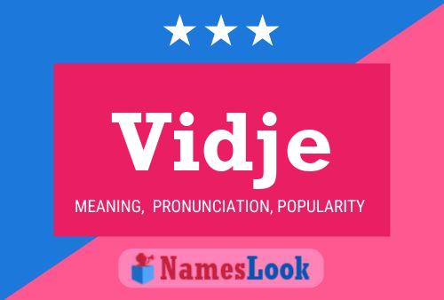 Vidje Name Poster