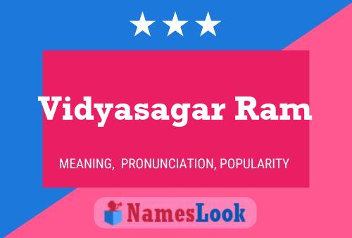 Vidyasagar Ram Name Poster