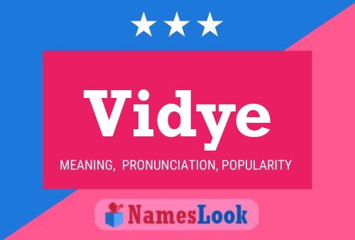 Vidye Name Poster