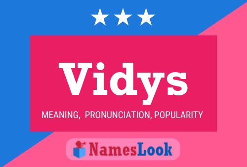 Vidys Name Poster