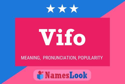 Vifo Name Poster