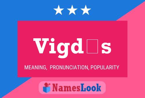 Vigdís Name Poster