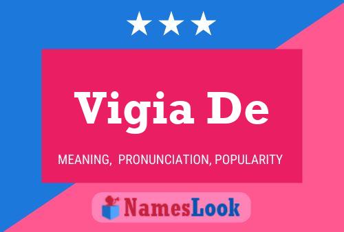 Vigia De Name Poster