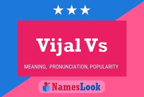 Vijal Vs Name Poster