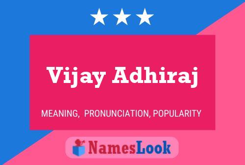 Vijay Adhiraj Name Poster