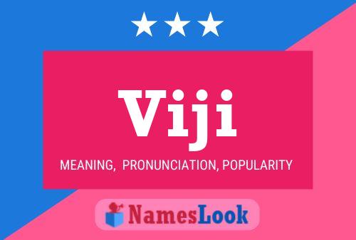 Viji Name Poster