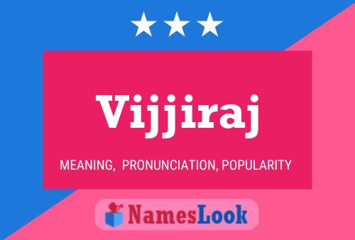 Vijjiraj Name Poster