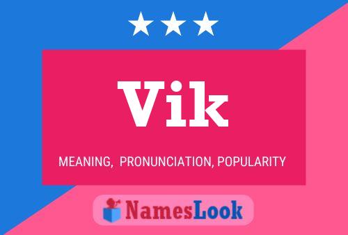 Vik Name Poster