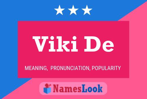 Viki De Name Poster