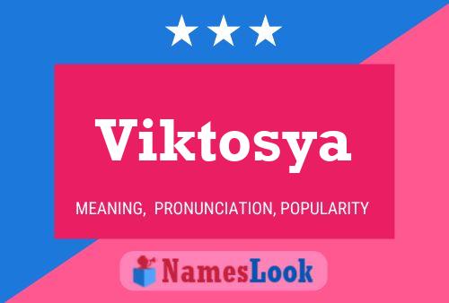 Viktosya Name Poster