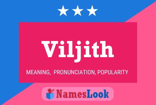 Viljith Name Poster