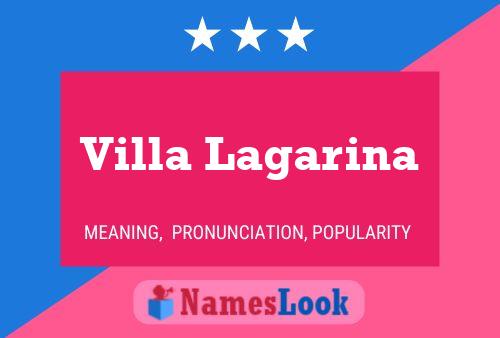 Villa Lagarina Name Poster