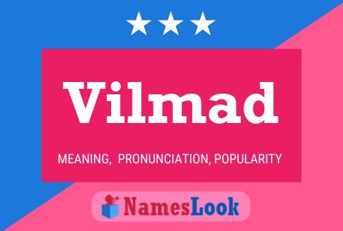 Vilmad Name Poster