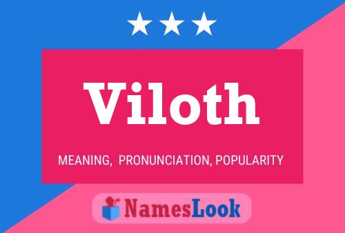 Viloth Name Poster