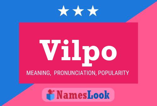 Vilpo Name Poster