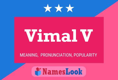 Vimal V Name Poster