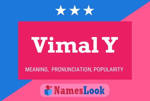 Vimal Y Name Poster