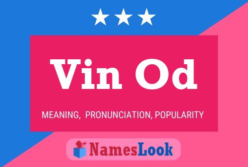 Vin Od Name Poster