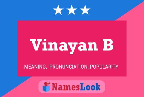 Vinayan B Name Poster