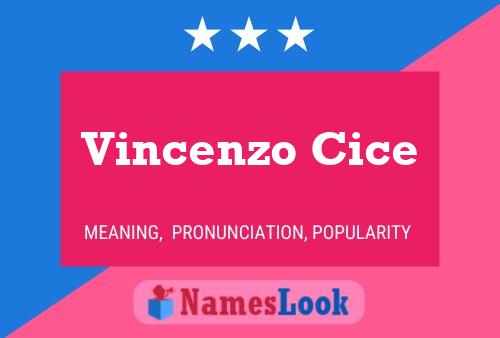 Vincenzo Cice Name Poster