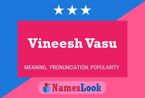 Vineesh Vasu Name Poster