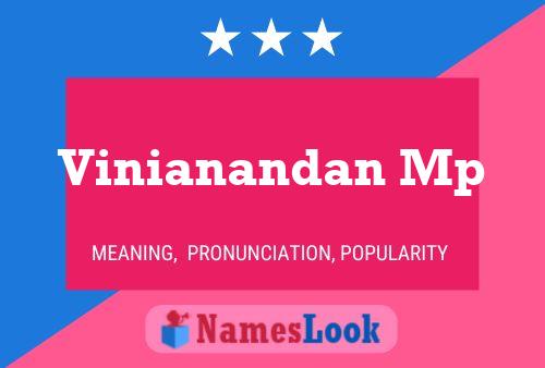 Vinianandan Mp Name Poster