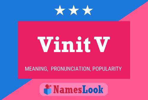 Vinit V Name Poster