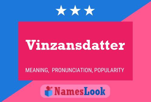 Vinzansdatter Name Poster