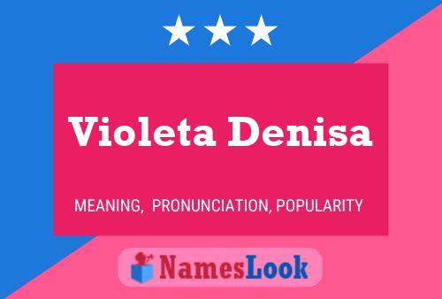 Violeta Denisa Name Poster