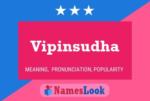 Vipinsudha Name Poster