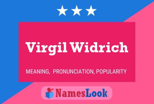 Virgil Widrich Name Poster