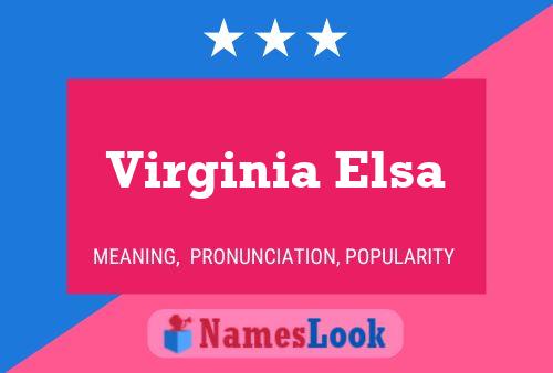 Virginia Elsa Name Poster