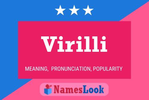 Virilli Name Poster