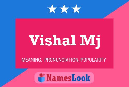 Vishal Mj Name Poster