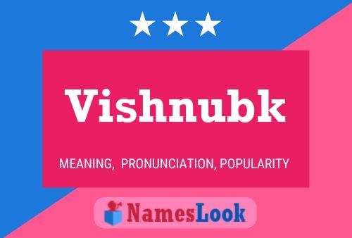 Vishnubk Name Poster