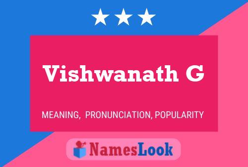 Vishwanath G Name Poster