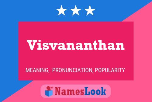 Visvananthan Name Poster