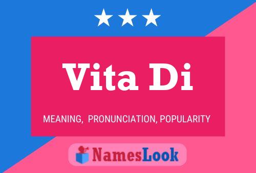 Vita Di Name Poster