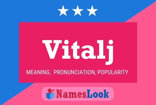 Vitalj Name Poster