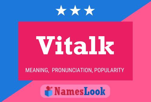 Vitalk Name Poster