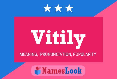 Vitily Name Poster