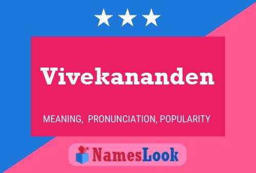 Vivekananden Name Poster