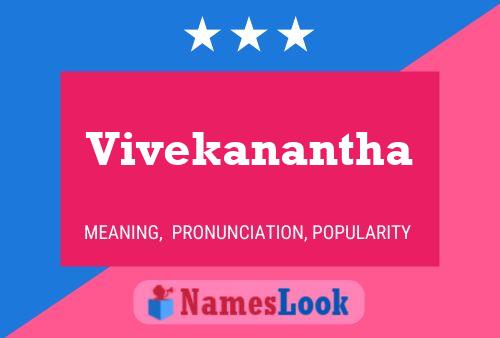 Vivekanantha Name Poster