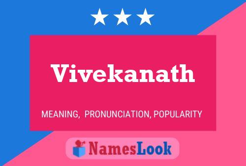 Vivekanath Name Poster