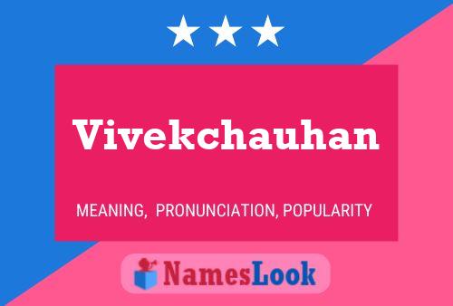 Vivekchauhan Name Poster