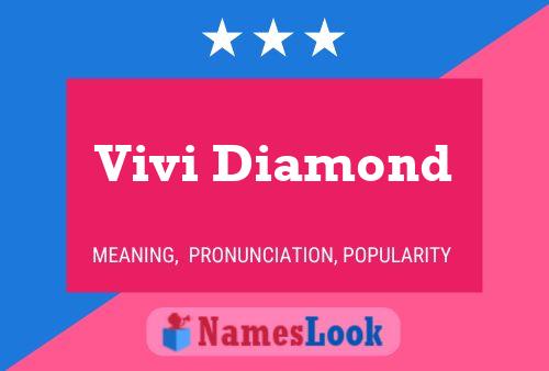 Vivi Diamond Name Poster