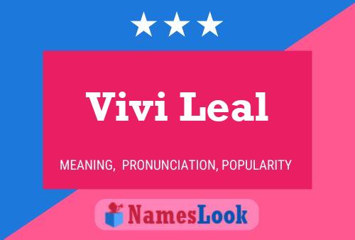 Vivi Leal Name Poster