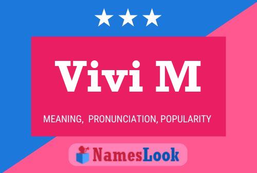 Vivi M Name Poster