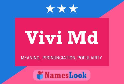 Vivi Md Name Poster